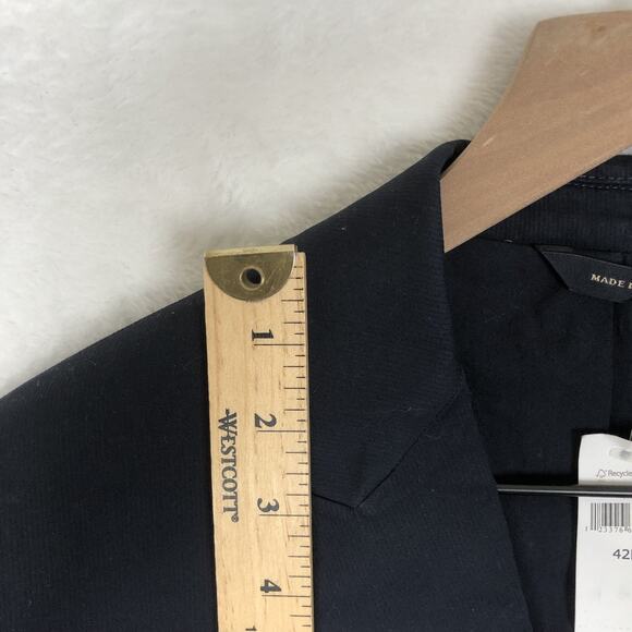 NWT‎ BANANA REPUBLIC Jacket Mens 42R Blue 100% Cotton 2 Button Sport Coat Blazer - Picture 8 of 16